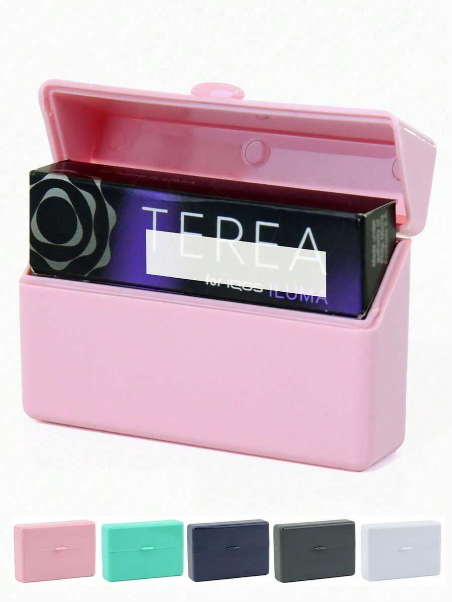 1SET (1 pieza Funda protectora transparente + 1 pieza Estuche para cigarrillos) Multicolor PARA IQOS IILUMA I ONE & PARA TEREA Estuche protector portátil resistente a arañazos, a caídas y al desgaste, Estuche para cigarrillos, Adecuado para viajes diarios y transporte