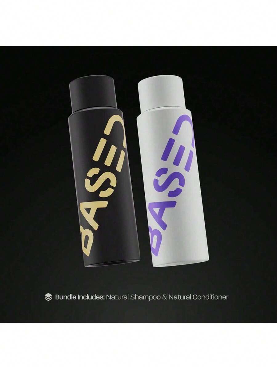 BASED Shower | Shampoo + Conditioner | Deep Clean, Hydrates, Soothes Scalp, Boosts Volume | Peppermint | Premium Formula - Shampoo + Conditioner - View 1