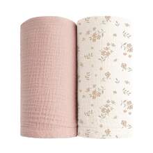 Unisex Baby Swaddle Blanket, Soft & Breathable Newborn Receiving Blanket, Essential For Baby Christening - Multicolor - View 38