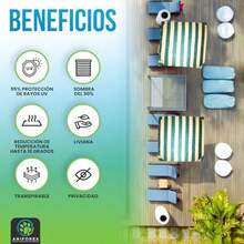 toldos y carpasANIEX Malla Sora Rezada Trle Oal 4x3 para ardin Toldo Sr M Sora Bicolor teccion UV 95% con Kit inscion Carpa 3x2 Sora 90% Reente al Sol 2X2casa de campaña - beige con verde - Ver 3