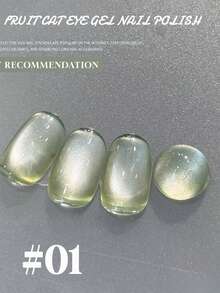 MISS SHAKA 10毫升春夏美甲冰透明绿粉猫眼凝胶指甲油 2026 水果玻璃珠猫眼指甲油 百搭流行美白特效美甲用品 情人节 - 彩色 - 查看 18