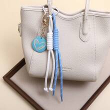 New Creative Mother's Day Keychain Mama Round Card Carving Love Tassel Creative Bag Pendant Wholesale - Multicolor - View 7