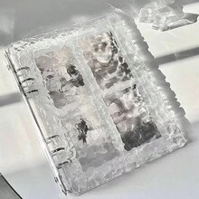 A5 透明壓克力相卡相簿－3環活頁夾附格子內頁，透明剪貼簿，適用於 Mini 照片、K-pop 相卡、郵票與收藏品，適合女孩與攝影師的生日／返校／畢業禮物 - 多款 - 查看 3