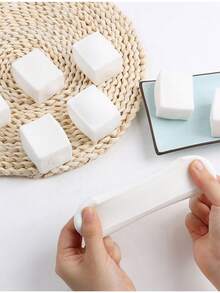 1个解压可捏豆腐玩具，慢回弹减压玩具，TPR材质，创意流体骰子造型捏捏乐，解压软萌仿真甜点减压玩具 - 彩色 - 查看 5