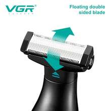 VGR IPX6 防水电动剃须刀，二合一数码显示可充电往复式电动剃须刀，最佳男士电动剃须刀，便携式剃须刀 V-361 - 彩色 - 查看 2
