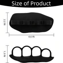 Fingerless Rubber Grip Gloves, Ergonomic Design Workout Gloves For Weightlifting, Pull-Ups, Crossfit, Unisex - One Size - View 3