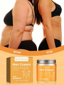 100 جرام/3.53 أونصة كريم تدفئة مُحكم، كريم ضغط تدفئة مُقوي - يرطب ويعزز مرونة الذراعين والفخذين والبطن، يحتوي على الجلسرين والزنجبيل للترطيب العميق، مناسب لجميع أنواع البشرة، إنقاص الوزن، العناية بالبشرة، كريم إذابة الدهون، جل خفض دهون البطن، لاستخدام المنزلي والرياضة الخارجية وصالة الألعاب الرياضية والياقة البدنية، مناسب لجميع أنواع البشرة - الكريمي - مشاهدة 3