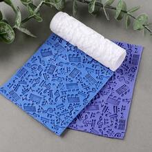 1个音符图案聚合物粘土纹理滚筒，聚合物粘土耳环制作滚筒 - 非常适合制作聚合物粘土纹理片 - GL279 - 查看 4