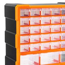 1pc 39-Drawer Storage Box For Desk Or Wall Mount, Plastic Parts Organizer For Small Parts, Tools, Craft Supplies, Beads, Or Hardware - A - Ver 6