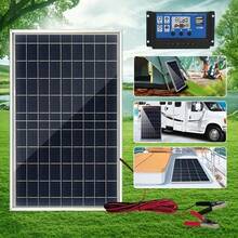 30W Portable Solar Panel Kit For Yard & Villa, Optional 100A Controller, Output 12V-18V-24V USB 5V, Suitable For Power Bank, Phones, Watches, House Solar System And Whole House Solar Power, Solar Power Bank - Black - View 6