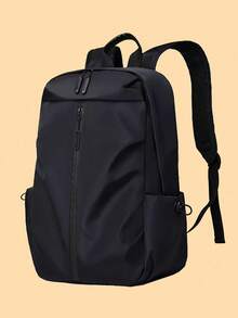 New Korean-Style Double-Shoulder Bag - Stylish Waterproof Technology Fabric, Large Capacity Student Schoolbag, Men's Business Casual Computer Bag - Multicolor - View 1