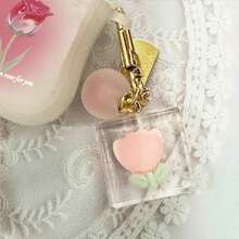 玫瑰花保护套，兼容苹果蓝牙耳机，防刮防震，兼容苹果蓝牙耳机盒 - 磨砂白 - 查看 4