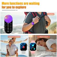 Smart Watch, Wireless Calling /Dial, Multi -Sport Mode, Calling Reminder And Rejection,Information Reminder,SMS Reminder,For IPhone/Andriod - 彩色 - 查看 5