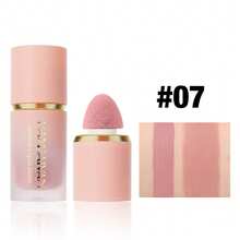 1pc Liquid Blush & Contour, Natural Makeup Effect, Easy To Apply, Matte Blush Liquid, Suitable For Daily, Festival, Party, Stage Makeup, Facial Cosmetics - 彩色 - 查看 12