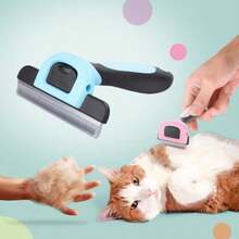 1件宠物美容工具+可折叠碗，用于美容和喂食，不占用牙齿区域。适用于所有犬猫/宠物用品/猫用品/狗用品 - 彩色 - 查看 11