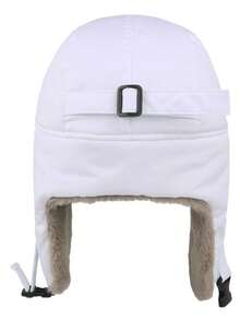 1顶男女通用保暖防风护耳复古摩托车风毛绒内衬针织帽，秋冬季 - 彩色 - 查看 2