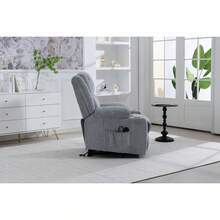 Recliner Parts - Light Gray + Velvet - View 3