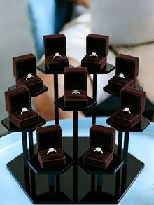 1pc 5-Tier Acrylic Rotating Display Stand, Transparent Round Jewelry/Collectibles Showcase, Multi-Purpose Perfume, Cupcake, Action Figure Display Rack - Multicolor - View 18