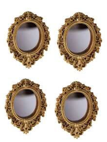 Vintage European Baroque Mini Gold Photo Frame, Nail Art, Jewelry, Decor, DIY Craft Supplies, Photography Props, Figurine Display - Multiple Styles - View 13