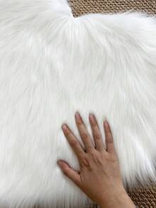 1 pieza Alfombra de área con forma de nube de lana sintética - Diseño minimalista moderno para sala de estar, dormitorio, decoración del hogar - Respaldo suave y esponjoso lavable a máquina - Regalo perfecto para invierno, alfombra gruesa para otoño/invierno - Multicolor - Ver 6