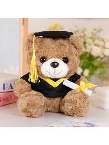 9.84 Inch Mini Graduation Bear Plush Doll With Doctoral Cap, Teddy Bear Doll Suitable For Graduation Season, Halloween, Thanksgiving, New Year, Valentine's Day, Mother's Day, Carnival Gifts, Outdoor Holiday Decor For Living Room, Sofa, Bedroom, Car, Children's Party Favors - Multicolor - View 14