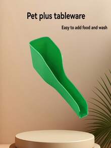 No-Electricity Convenient Pet Food & Water Bowls Set, Plastic Pet Feeder With Spoon & Shovel, Pet Supplies - 1 - View 3