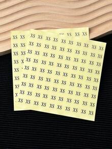 90张/张 防水指甲尺寸数字标签贴纸，指甲板尺寸贴纸，手工指甲尺寸贴纸，字母贴纸，指甲测量工具贴纸 - 彩色 - 查看 9