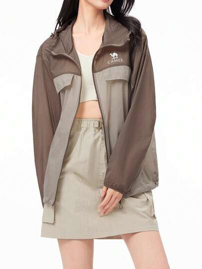CAMEL CROWN Women's Outdoor Lightweight Jacket, UV Protection, Water-Resistant, Breathable, Moisture-Wicking. Suitable For Spring And Summer. Unisex Style.