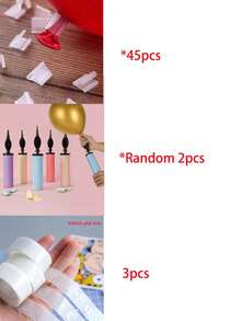 1pc Portable Manual Balloon Pump, Handheld Balloon Inflator Suitable For Latex & Foil Balloons, Mini Manual Balloon Pump, Portable Balloon Pump, Balloon Accessories, Birthday Party Supplies, Wedding Party Decorations, Baby Shower Balloon Set, Graduation Party Decor, Ideal For Party Decorations, Random Color - Solid Color - View 17
