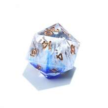 7颗多面骰子套装，D&D角色扮演桌游骰子，适合作为节日派对礼物 - 彩色 - 查看 6