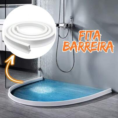 Fita Autoadesiva Barreira Flexível 2m Banheiro Lavanderia Branco
