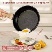 Sartenes Antiadherentes 15 Piezas, Bateria de Cocina, Juego de Sartenes de Induccion, Juego de Ollas y Sartenes, Fcil Limpieza, con Sartenes y Cacerolas Libre de PFOA, Rosa - Rosa - Ver 4