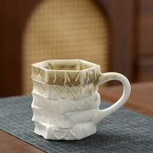 1个陶瓷马克杯，画册造型马克杯，不规则造型马克杯，窑烧釉面咖啡杯，可叠放马克杯 - 彩色 - 查看 3