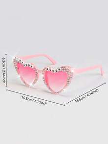 1 pieza Gafas de "Reina de Cumpleaños", adecuadas como regalo, decoración o recuerdo de fiesta para la fiesta de cumpleaños de una mujer - Multicolor - Ver 4