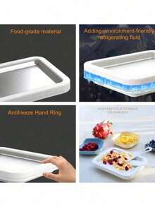 1pc Ice Cream Roller Maker With 2 Scrapers, Multifunctional Cold Sweet Frying Food Tray For Making Ice Cream Rolls, Frozen Yogurt, Ice Lollies And Ice Cream - Multicolor - View 10