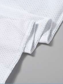 Men's Quick-Dry Breathable Geometric Texture Sports T-Shirt - White - View 3