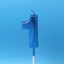 1支蓝色0-9数字菱形生日蛋糕蜡烛，冬季送给女性的礼物，房间装饰，礼品，生日蜡烛，生日装饰，生日快乐，蛋糕蜡烛，毕业季房间装饰 - 藍色 - 查看 5