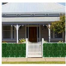 1pc Artificial Rattan Privacy Screen Panel, Durable Plastic Green Fence Suitable For Yard, Balcony, Garden, Backyard Outdoor Decor, Artificial Plant Home Decor, Artificial Plant Gardening - Multicolor - View 8