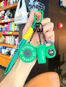 哑铃和杠铃钥匙扣套装,非常适合挂在背包上。创意健身配件包括哑铃、杠铃片、拳击手套和其他装饰吊坠。可DIY成钥匙扣和包包挂饰。 - 彩色 - 查看 14