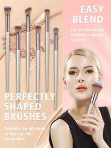 49PCS Makeup Tools Set Including:25PCS Makeup Brush Set+4PCS Makeup Sponges+4PCS Mini Makeup Sponges+4PCS Triangle Powder Puffs+4PCS Mini Air Cushion Powder Puffs+4PCS Circular Powder Puffs+2PCS Makeup Brush Cleaning Tools+2PCS Facial Cleansing Sponges - Brown - View 2