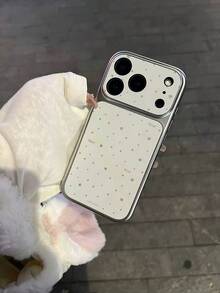 Minimalist Ins Hollow Glitter Full-Screen Star Design Phone Case Compatible With IPhone 17 Pro Max, 16 Pro, 15, Unique Minimalist Protective Anti-Drop Cover - Pink - View 9