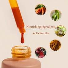 Sunless Tanning Drops – Natural Booster For Glowing Skin | Moisturizing Bronzer For Face & Body, No Sun Damage - Màu Cam san hô - Xem 10