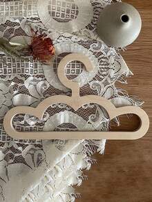 1/5件装北欧风木质小熊云朵儿童衣架，创意宠物及婴儿服装架 - 卡其色 - 查看 4