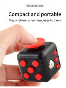 1pc/5pcs/10pcs Fidget Cube Stress Relief Toy| Hand Pinching Fidget Toy For Anxiety & Stress| Office, Travel & Sensory Play| Random Colors - 彩色 - 查看 2