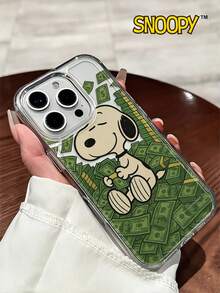 SNOOPY A Cartoon Anime  Transparent Space Phone Case, Made Of Tpu Material, Can Be Given As A Holiday Gift. It Is Suitable For Apple Phones, And The New Model Is Suitable For Protecting IPhone13/14/15/16/17Pro Max/Galaxy Models - 無色 - 查看 1