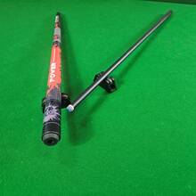 1pc 57-Inch Professional Carbon Fiber Pool Cue - Cool Graffiti Pattern, 13mm Tip, Stainless Steel Quick Release, Chinese-American Pool Cue - 1/2 Piece Design, 146cm Length, 19oz Weight - Holiday Gift For Matches, Home And Bar Use - Black - View 3