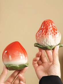 Ceramic Tea Pot With Airtight Lid, Multi-Functional Storage Jar For Tea Bags, Jewelry, Candy, Suitable For Home, Office, Dorm, Kitchen, Portable Travel Decorative Container, Household Essential - Multicolor - View 5