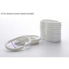 Shower Curtain, Outer Space Universe Stars Waterproof Fabric Bath Curt... - White - View 7