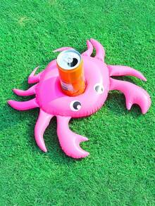2/1pc Inflatable Drink Holder Floating Tray For Pool Party, Crab Cup Holder - Multicolor - View 3