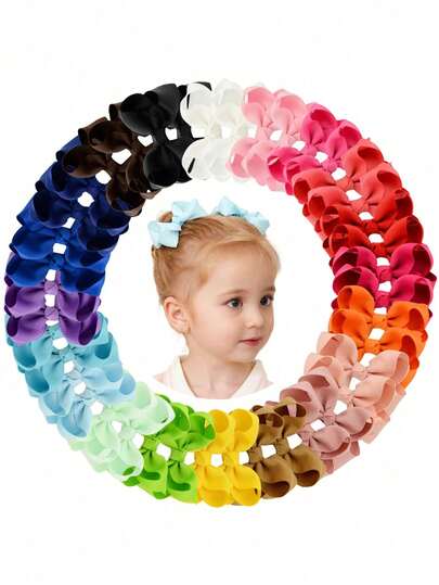 20/40pcs Butterfly & Flower Hair Clips, Cute Girls Festival Headwear, Sweet Casual Style Hair Accessories, Multicolor Gift Set